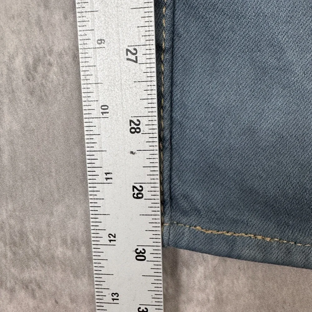 Levis 501 Jeans Mens 34x32 Blue Gray Distressed Button Fly Casual Straight Y2K